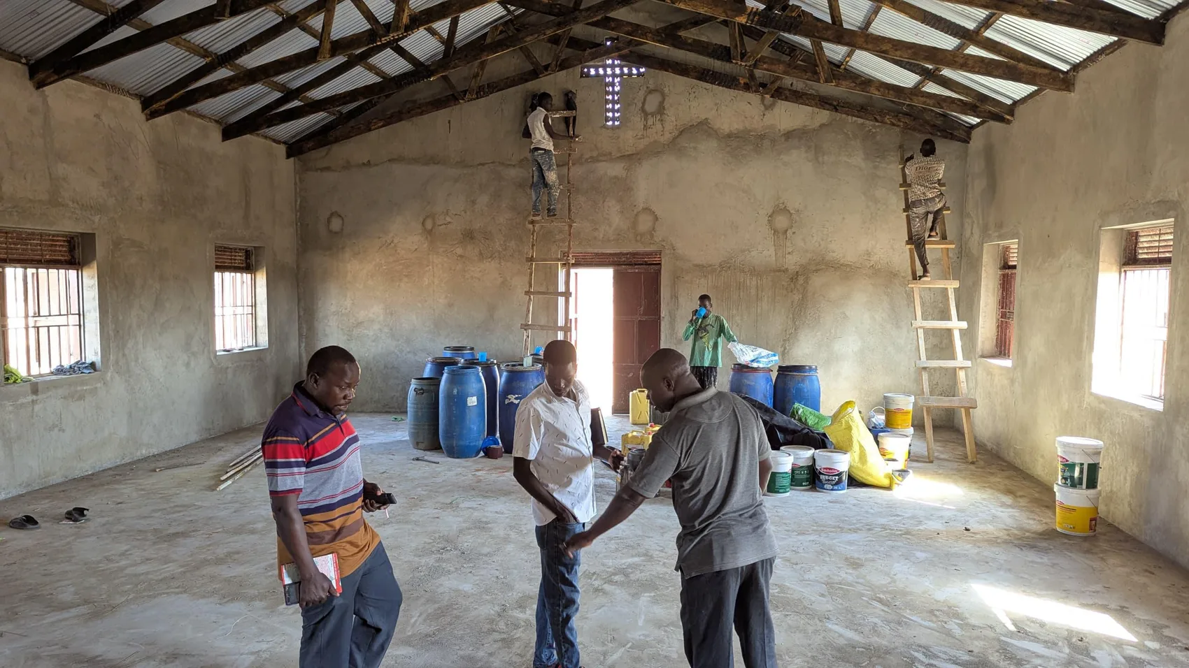 A church dedication in the field